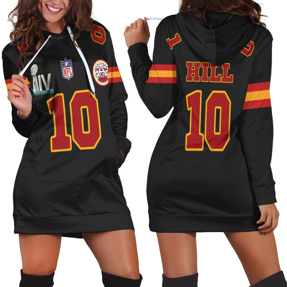 10 Tyreek Hill Kannas City 1 Jersey Inspired Style Hoodie Dress Sweater Dress Sweatshirt Dress