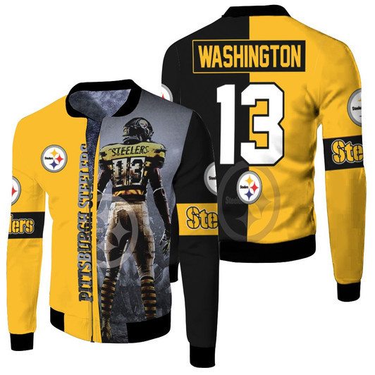 13 James Washington Pittsburgh Steelers Legend 2020 Nfl Season Jersey Fleece Bomber Jacket