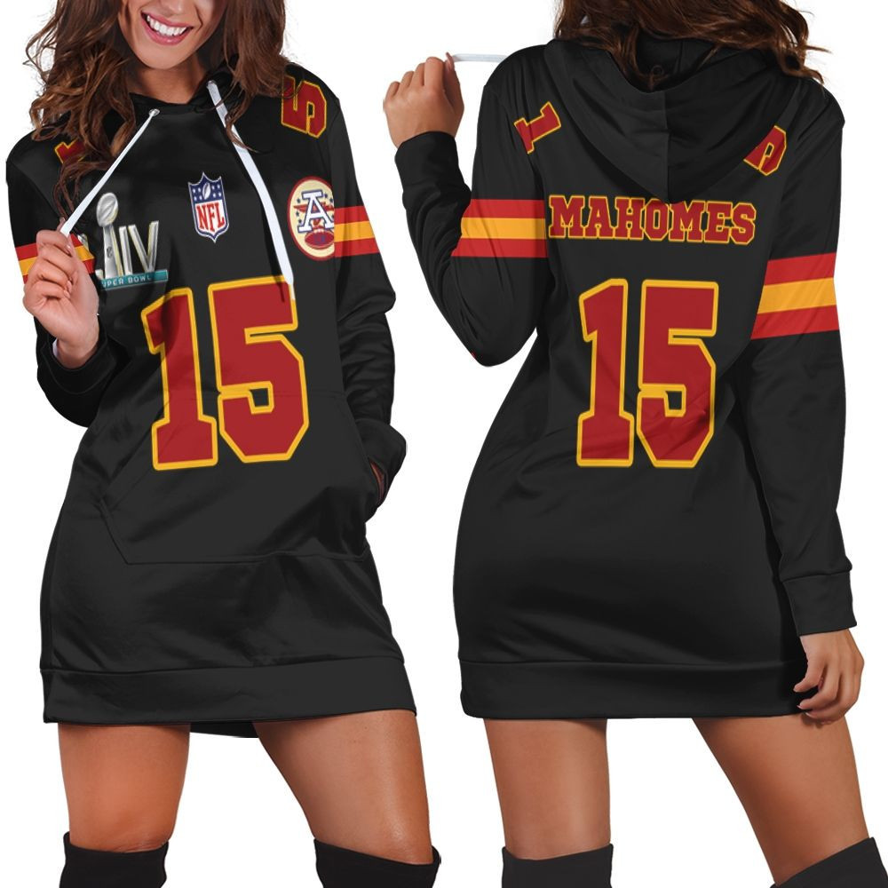 15 Partrick Mahomes Kannas City 1 Jersey Inspired Style Hoodie Dress Sweater Dress Sweatshirt Dress