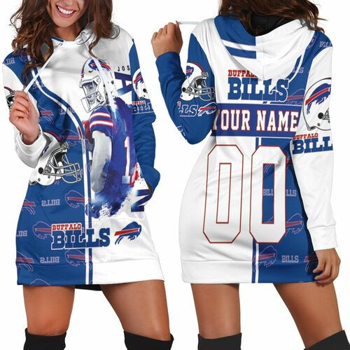 17 Josh Allen 17 Buffalo Bills Great Player 2020 Nfl Personalized Hoodie Dress Sweater Dress Sweatshirt Dress