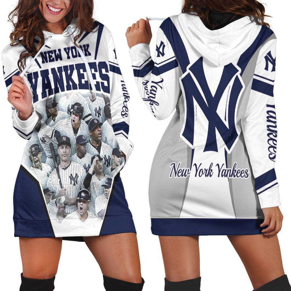 2018 New York Yankees Offical Yearbook For Fan Hoodie Dress Sweater Dress Sweatshirt Dress