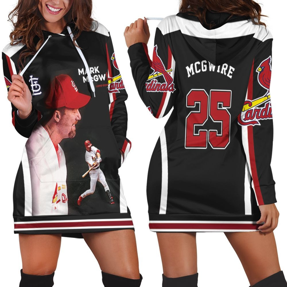 25 Mark Mcgwire St Louis Cardinals Hoodie Dress Sweater Dress Sweatshirt Dress