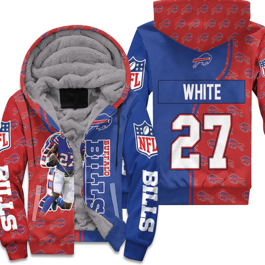 27 Tre Davious White 27 Buffalo Bills Great Player 2020 Nfl Season Jersey Fleece Hoodie