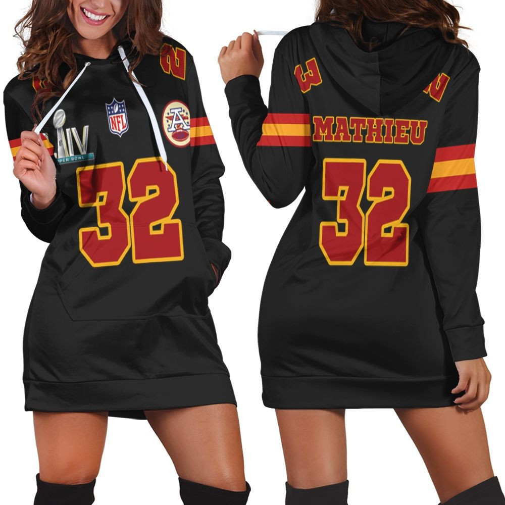 32 Tyrann Mathieu Kannas City 1 Jersey Inspired Style Hoodie Dress Sweater Dress Sweatshirt Dress