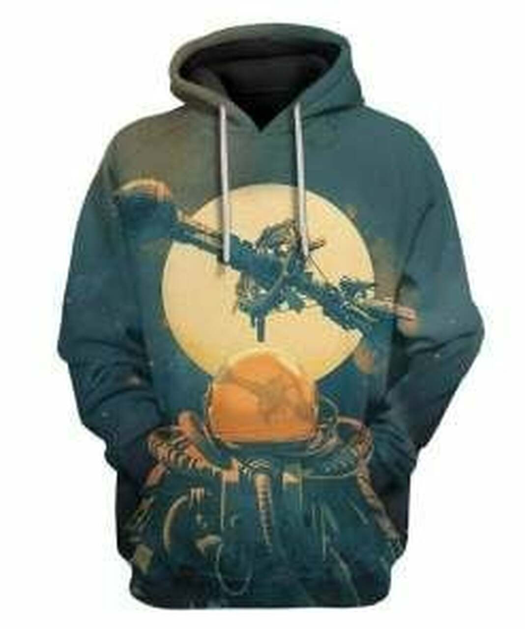 3d Space Astronaut 3d All Over Print Hoodie