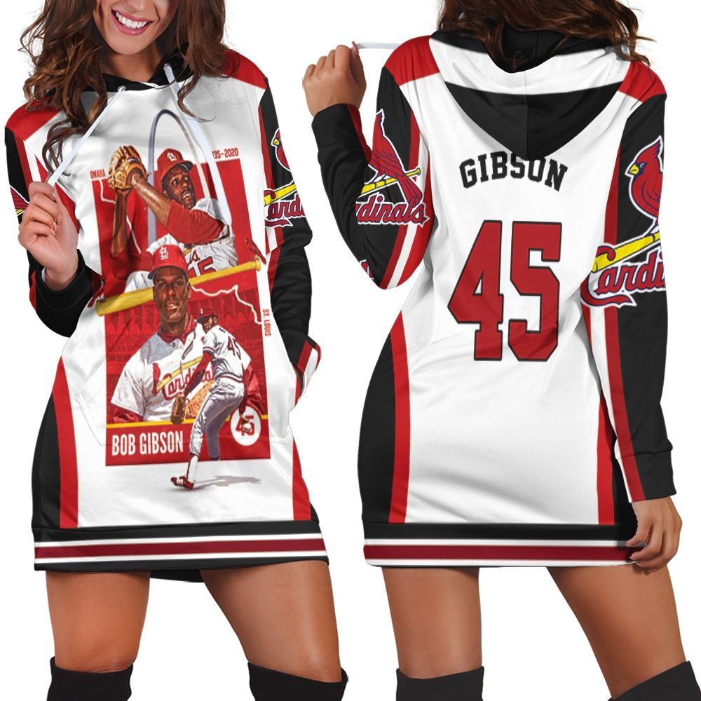 45 Gibson St Louis Cardinals Hoodie Dress Sweater Dress Sweatshirt Dress