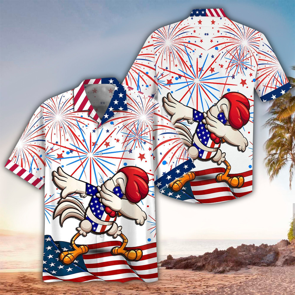 4th Of July Hawaiian Shirt 4th Of July Button Up Shirt For Men and Women