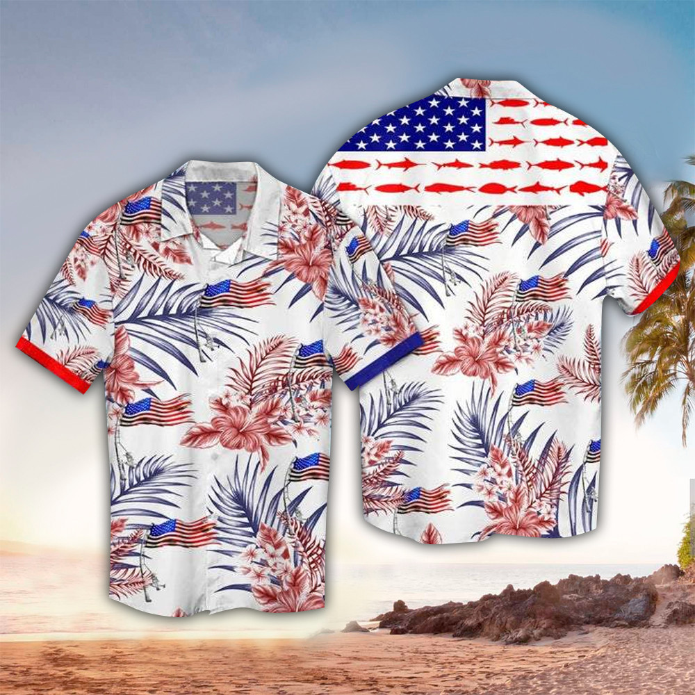 4th Of July Hawaiian Shirt 4th Of July Button Up Shirt For Men and Women