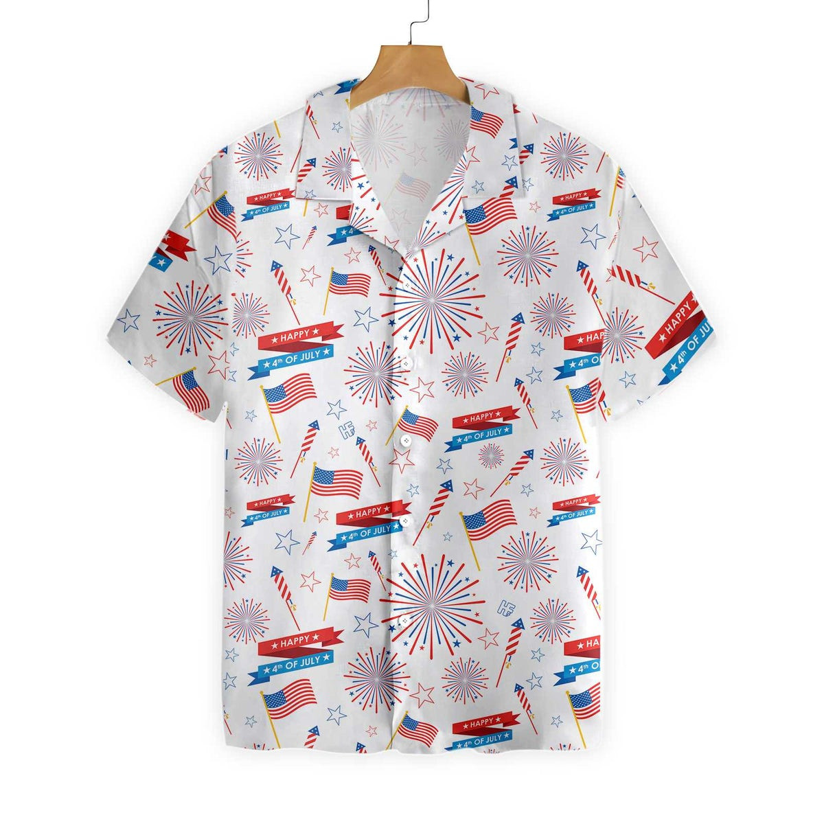 4th Of July US Pattern Hawaiian Shirt