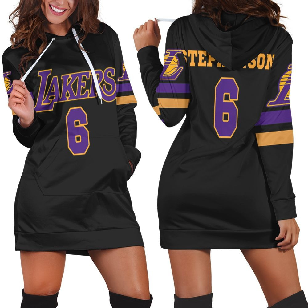 6 Lance Stephenson Lakers Jersey Inspired Style Hoodie Dress Sweater Dress Sweatshirt Dress