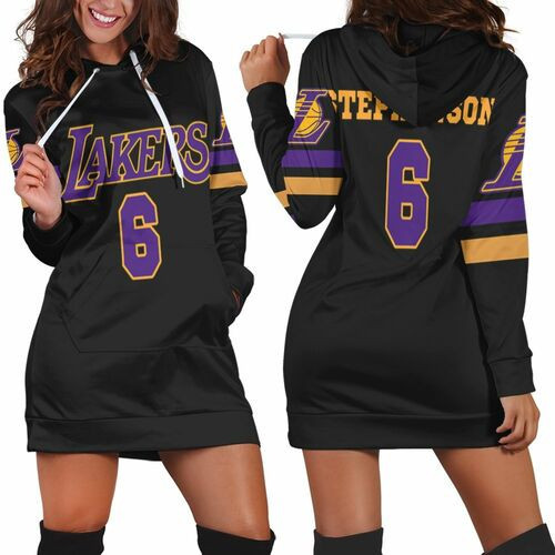 6 Lance Stephenson Lakers Jersey Inspired Style Hoodie Dress Sweater Dress Sweatshirt Dress