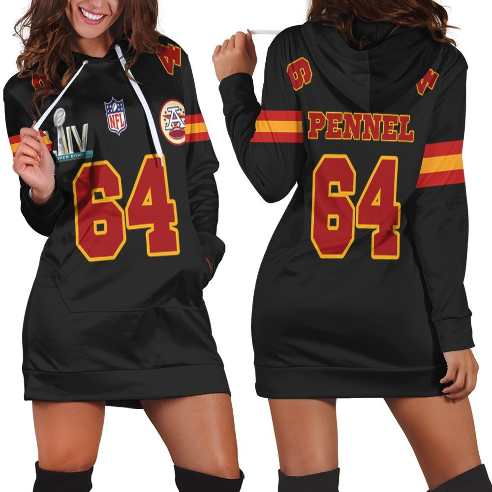 64 Mike Pennel Kannas City 1 Jersey Inspired Style Hoodie Dress Sweater Dress Sweatshirt Dress