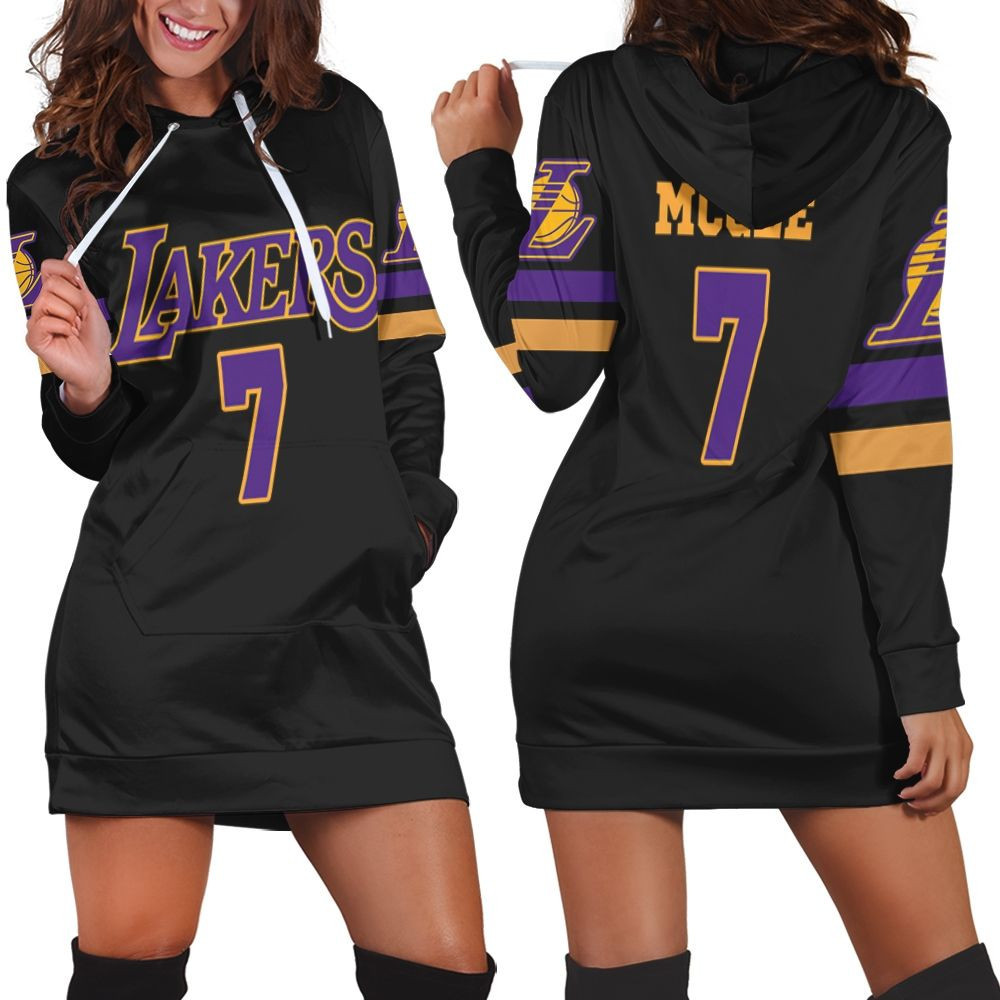 7 Javale Mcgee Lakers Jersey Inspired Style Hoodie Dress Sweater Dress Sweatshirt Dress