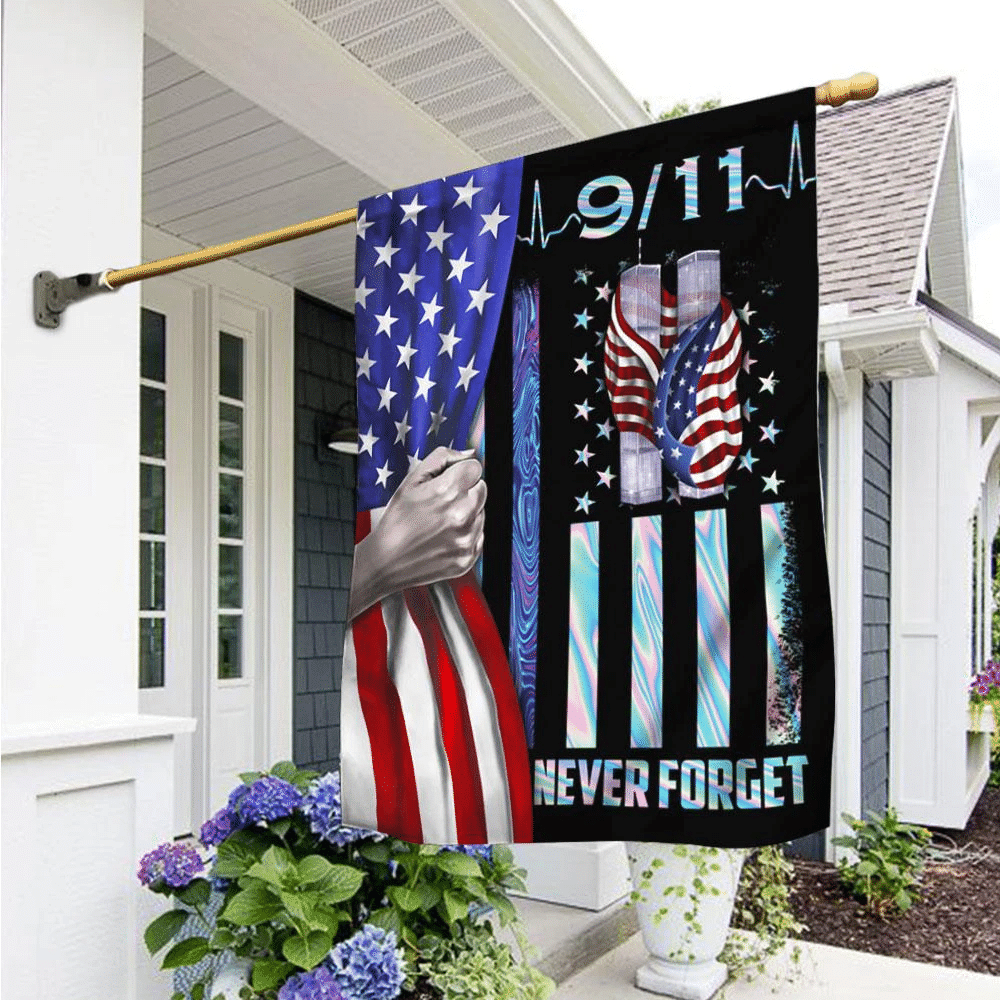 911 Flag Never Forget 20th Remembrance Patriot Day Garden Flag House Flag