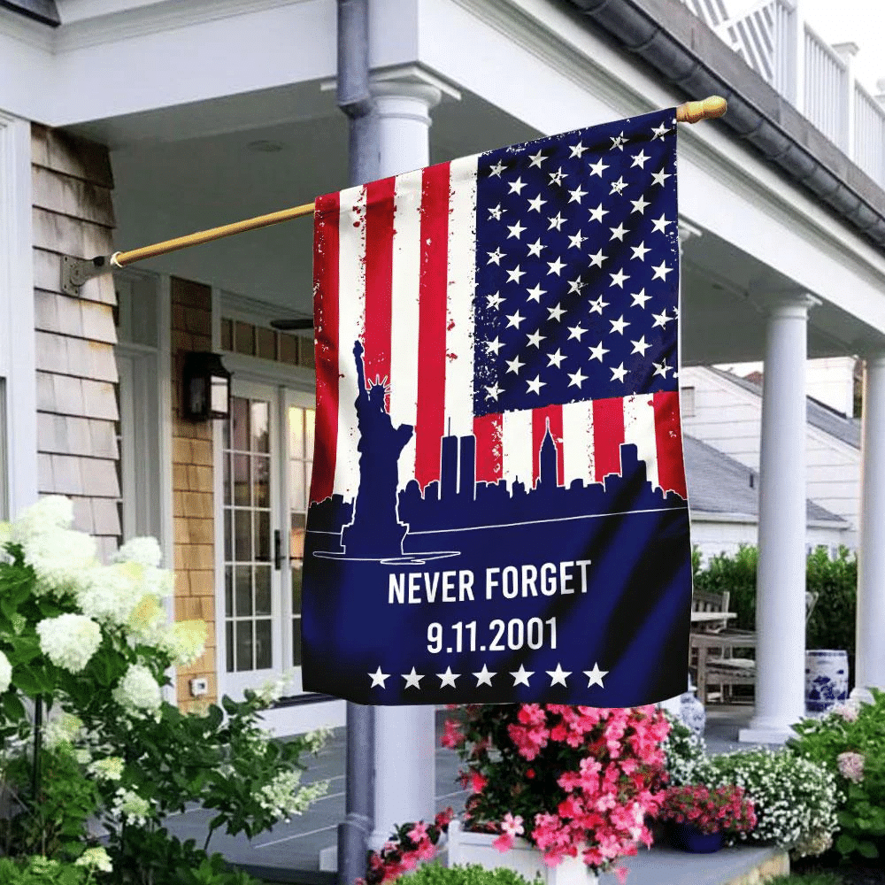 911 Flag Never Forget 911 American US Flag Patriot Day Garden Flag House Flag