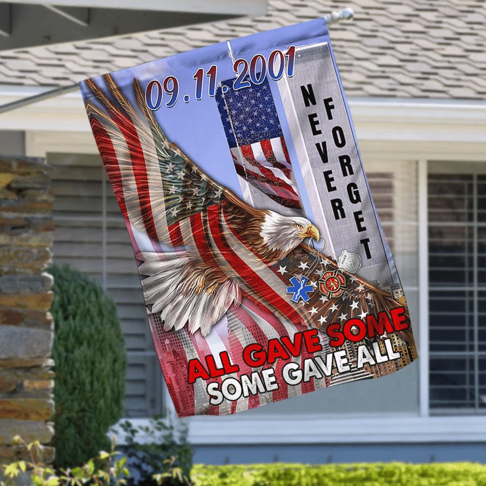 911 Flag Never Forget Eagle American Flag Patriot Day Garden Flag House Flag