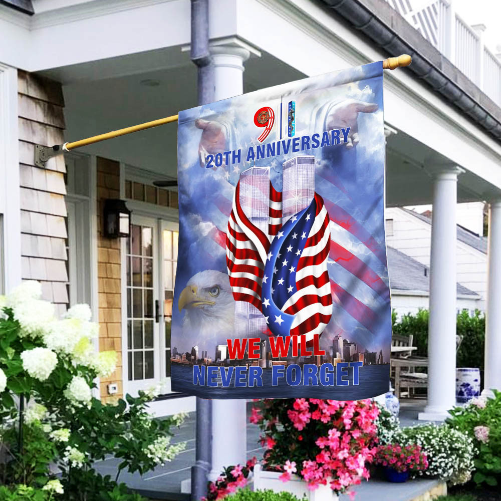 911 Flag We Will Never Forget Patriot Day Garden Flag House Flag