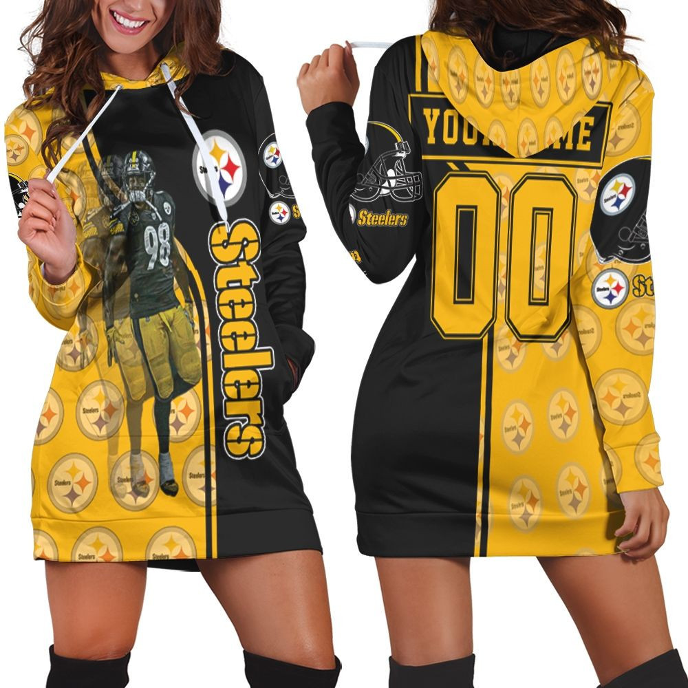 98 Vince Williams Great Player Pittsburgh Steelers Personalized 2020 Nfl Season Hoodie Dress Sweater Dress Sweatshirt Dress