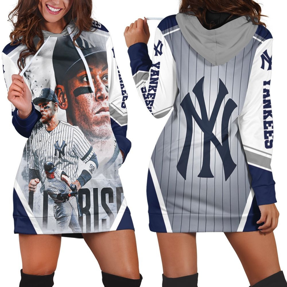 99 New York Yankees Aaron Judge All Rise Hoodie Dress Sweater Dress Sweatshirt Dress