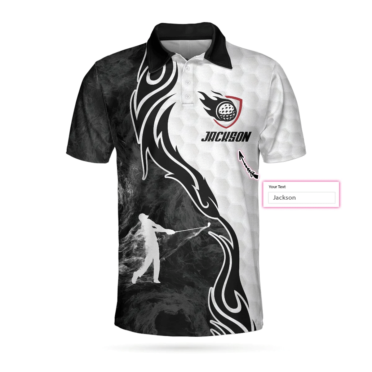 A Golf Player Illustration Custom Polo Shirt Personalized Polo Shirt For Golf Best Golf Shirts Short Sleeve Polo For Men Hot 2022