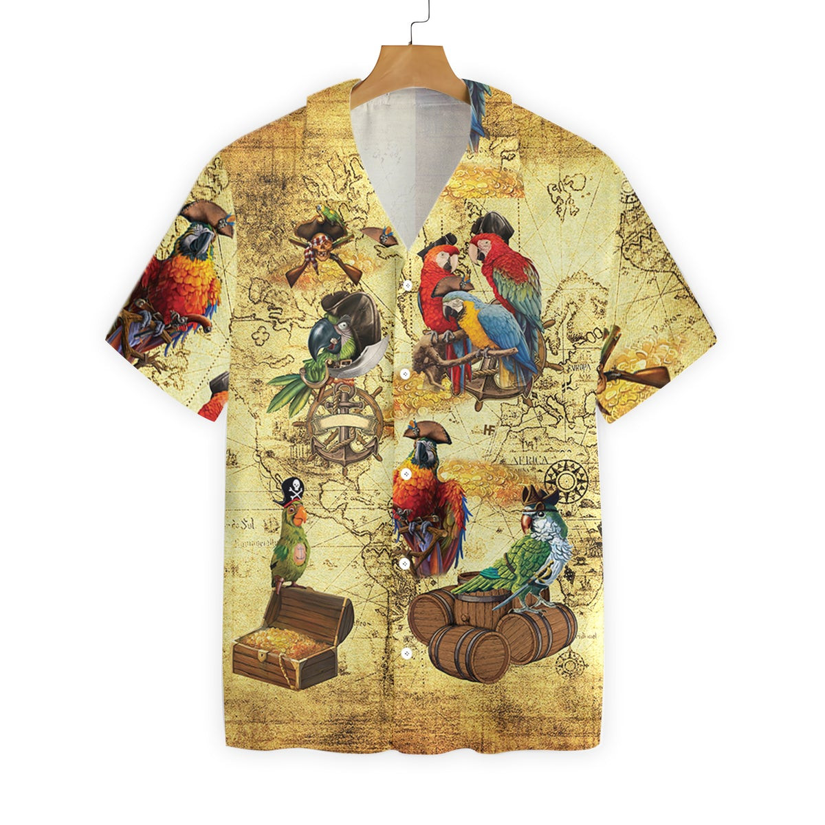 AMAZING PIRATE PARROTS Hawaiian Shirt