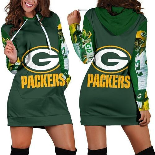 Aaron Rodgers Hoodie Dress Sweater Dress Sweatshirt Dress 3d All Over Print For Women Hoodie