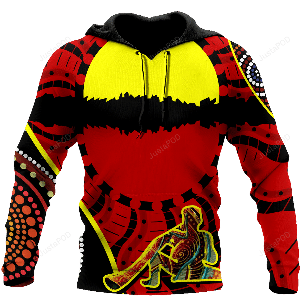 Aboriginal Art Sun 3d All Over Print Hoodie