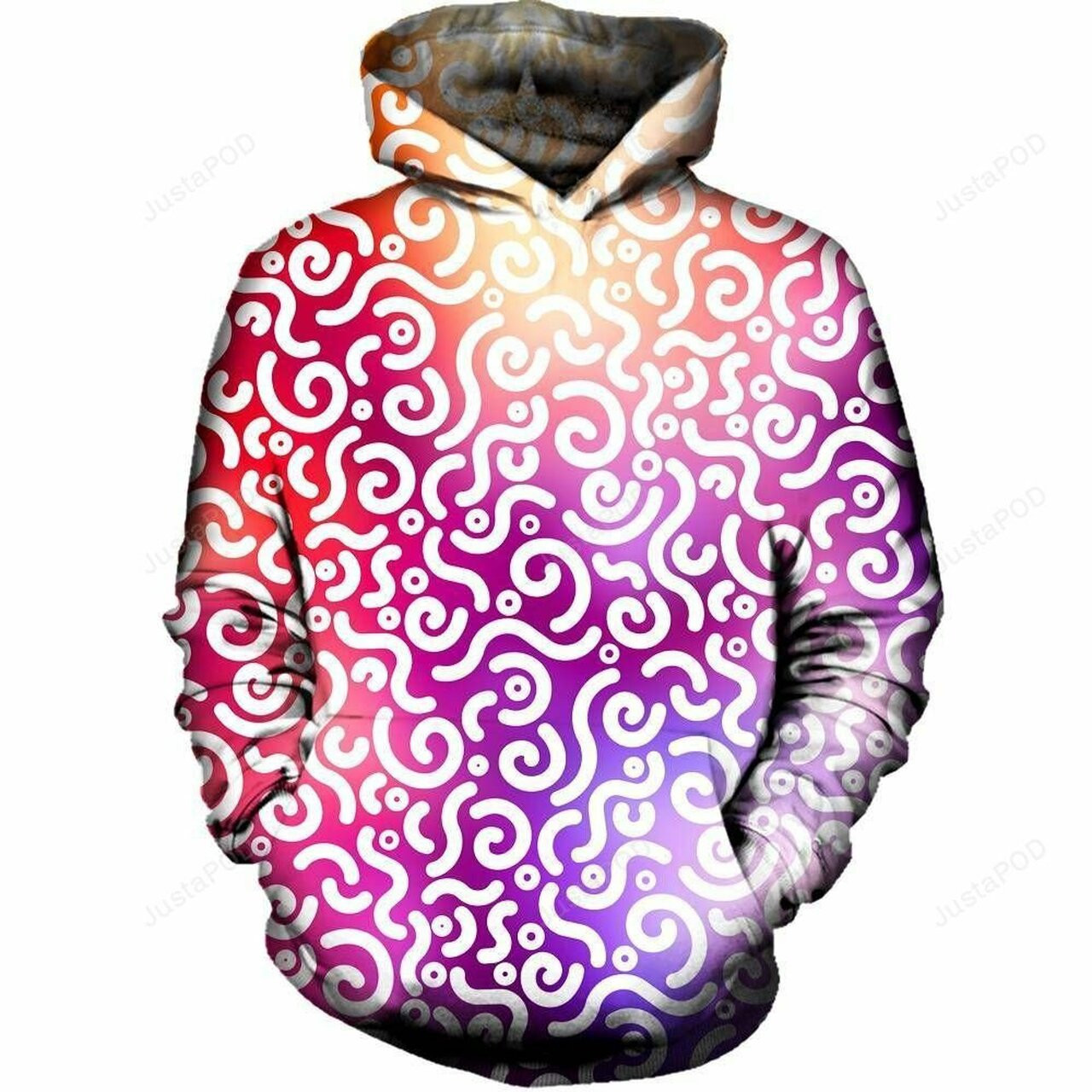 Abstract Rotation 3d All Over Printed Hoodie