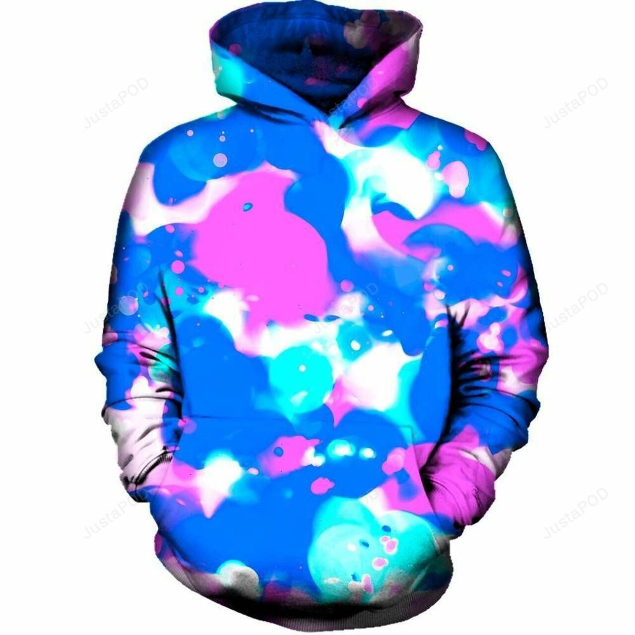 Abstract Splatter 3d All Over Printed Hoodie