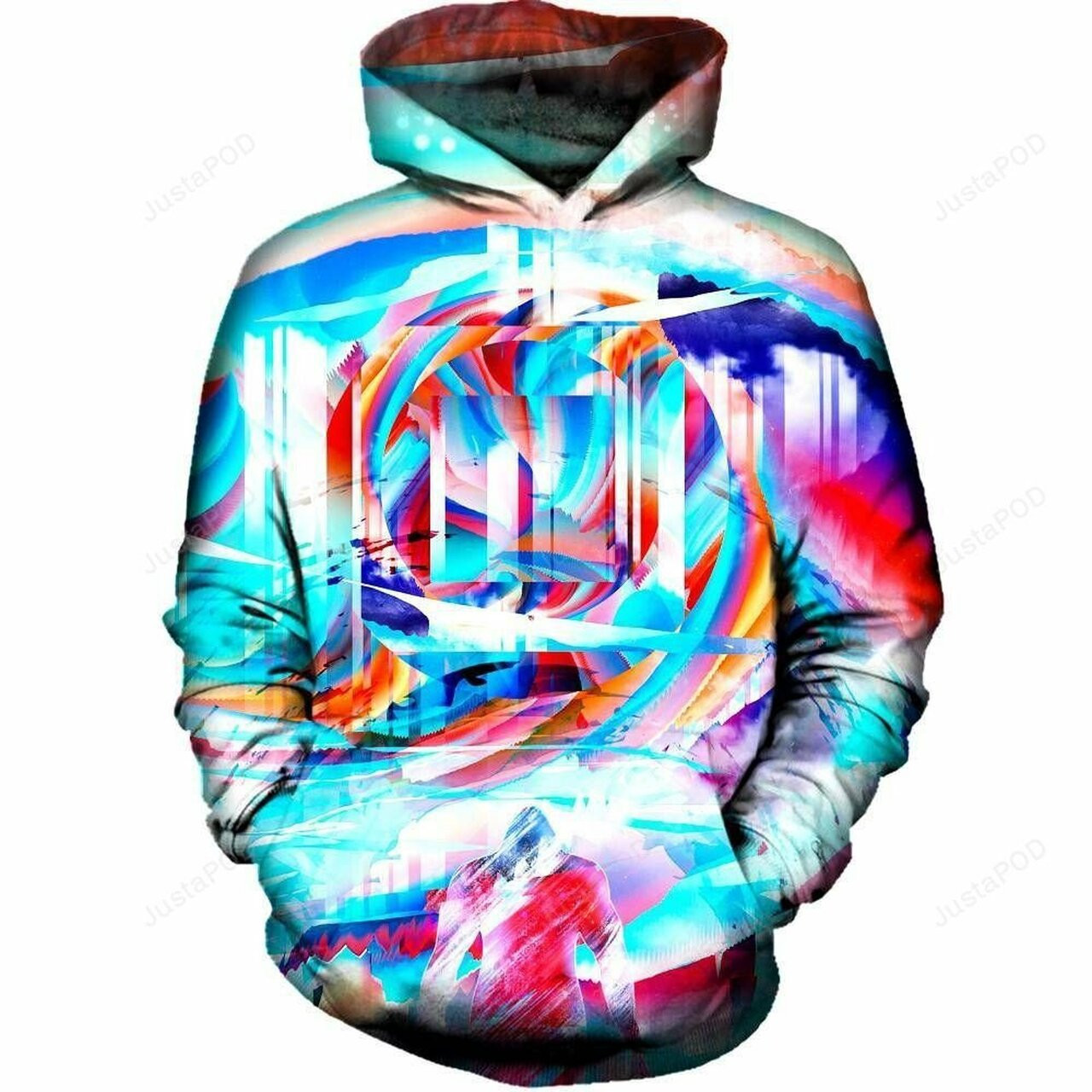 Abstract Square 3d All Over Printed Hoodie