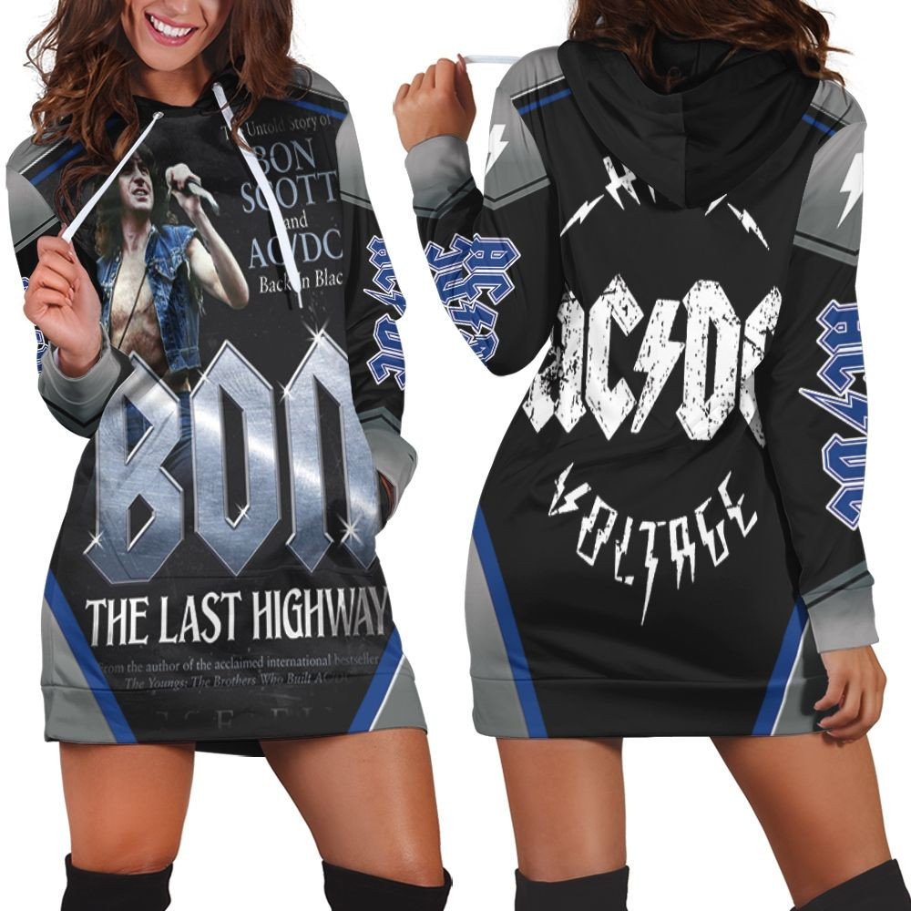 Acdc Bon Scott Bon The Last Highway Hoodie Dress Sweater Dress Sweatshirt Dress