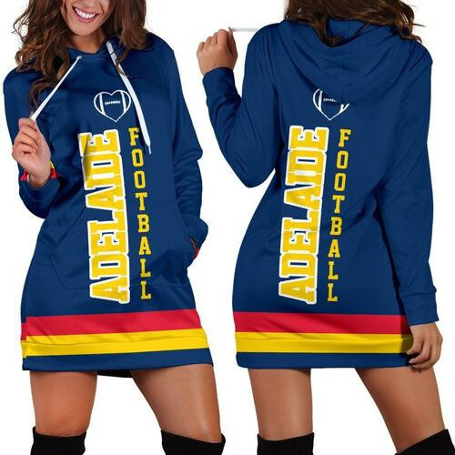 Adelaide Football Hoodie Dress Sweater Dress Sweatshirt Dress 3d All Over Print For Women Hoodie