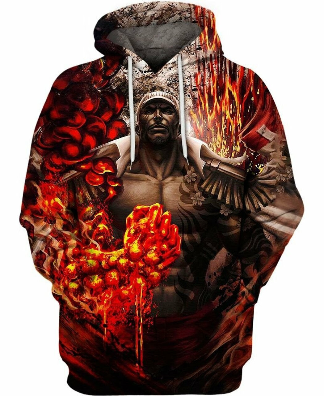 Admiral Akainu 3d All Over Print Hoodie