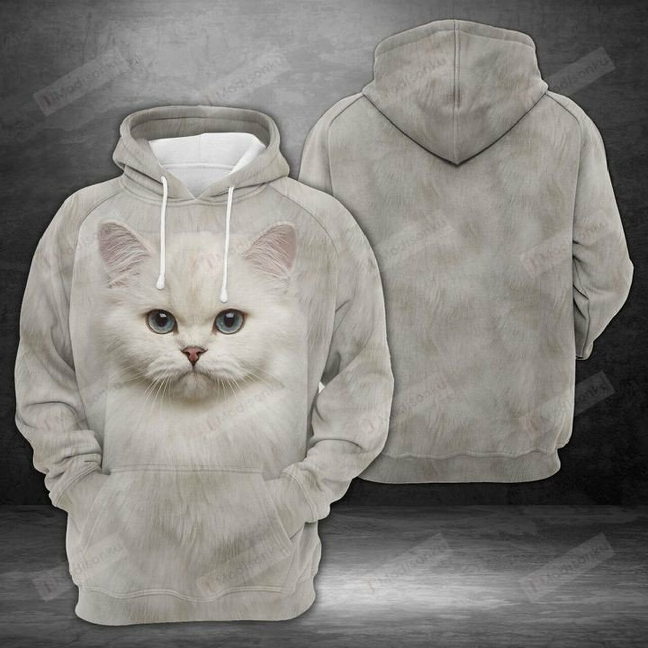 Adorable British Cat 3d All Over Print Hoodie