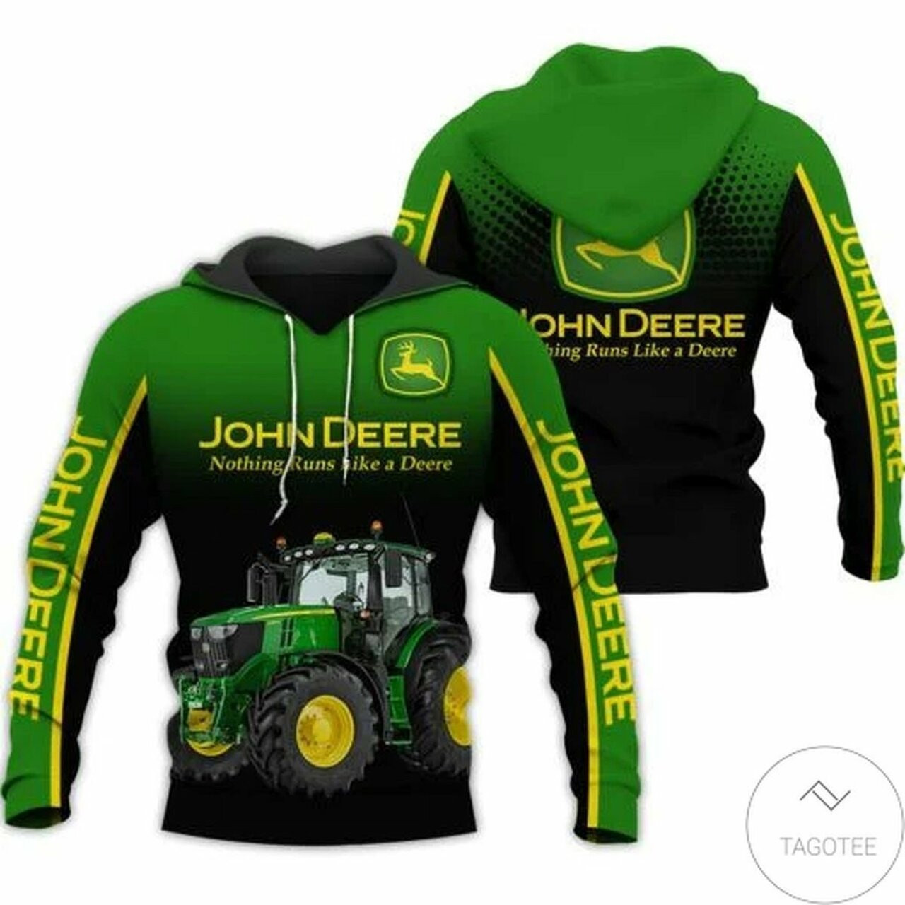 Adorable John Deere Tractor 3d All Over Print Hoodie