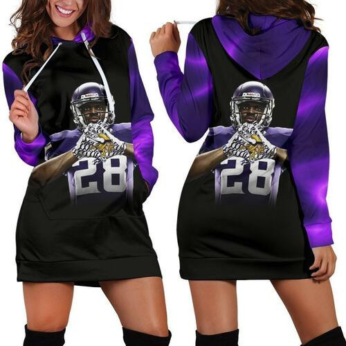 Adrian Peterson Hoodie Dress Sweater Dress Sweatshirt Dress 3d All Over Print For Women Hoodie