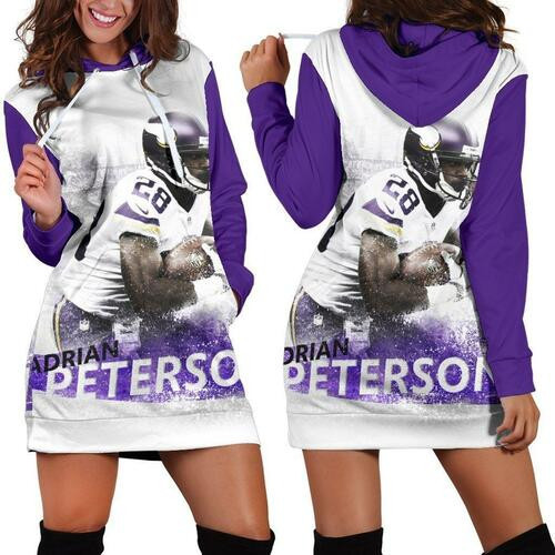 Adrian Peterson Hoodie Dress Sweater Dress Sweatshirt Dress 3d All Over Print For Women Hoodie
