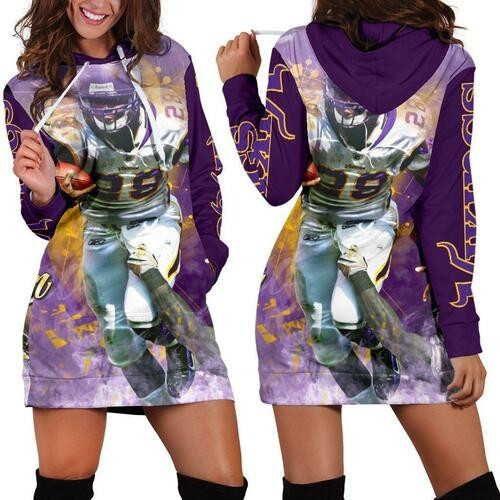 Adrian Peterson Hoodie Dress Sweater Dress Sweatshirt Dress 3d All Over Print For Women Hoodie