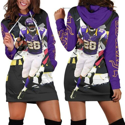 Adrian Peterson Hoodie Dress Sweater Dress Sweatshirt Dress 3d All Over Print For Women Hoodie