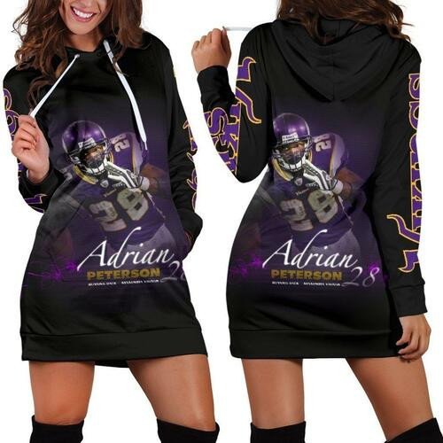 Adrian Peterson Hoodie Dress Sweater Dress Sweatshirt Dress 3d All Over Print For Women Hoodie