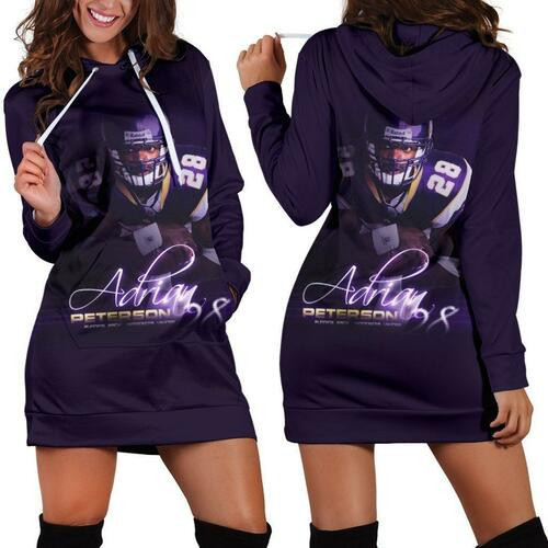 Adrian Peterson Hoodie Dress Sweater Dress Sweatshirt Dress 3d All Over Print For Women Hoodie