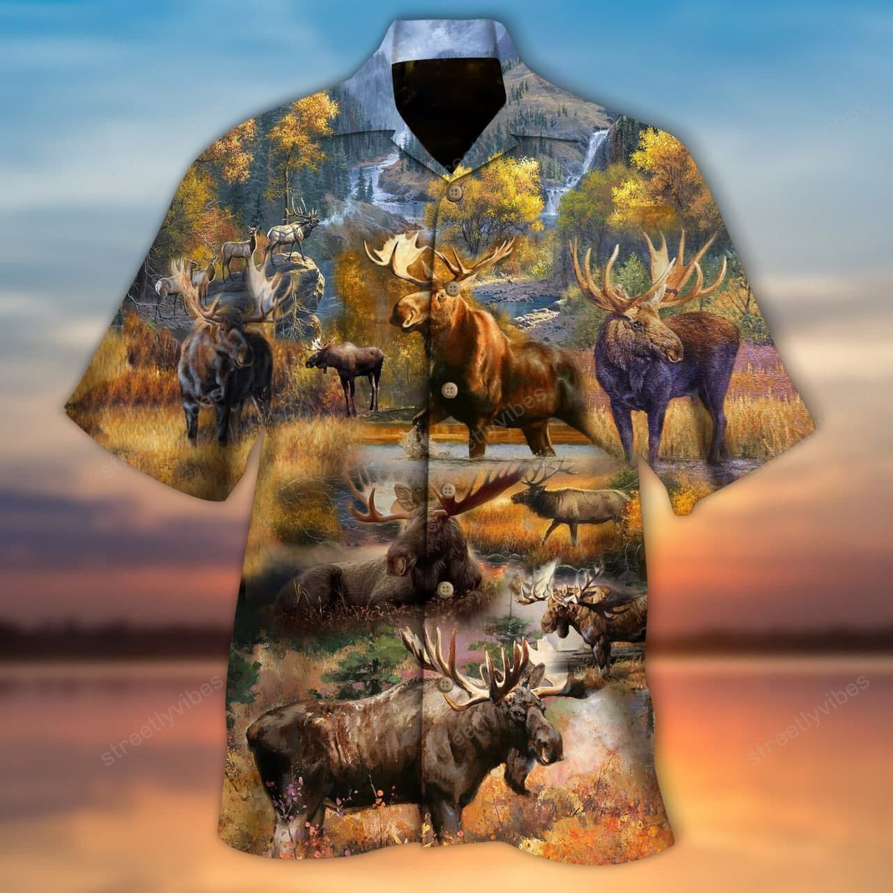 Advice From A Moose Spend Time In The Woods Hawaiian Shirt Hawaiian Shirt For Men