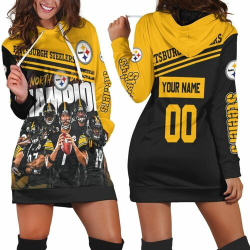 Afc North Division Champions Pittsburgh Steelers 2020 Great Players Personalized Hoodie Dress Sweater Dress Sweatshirt Dress