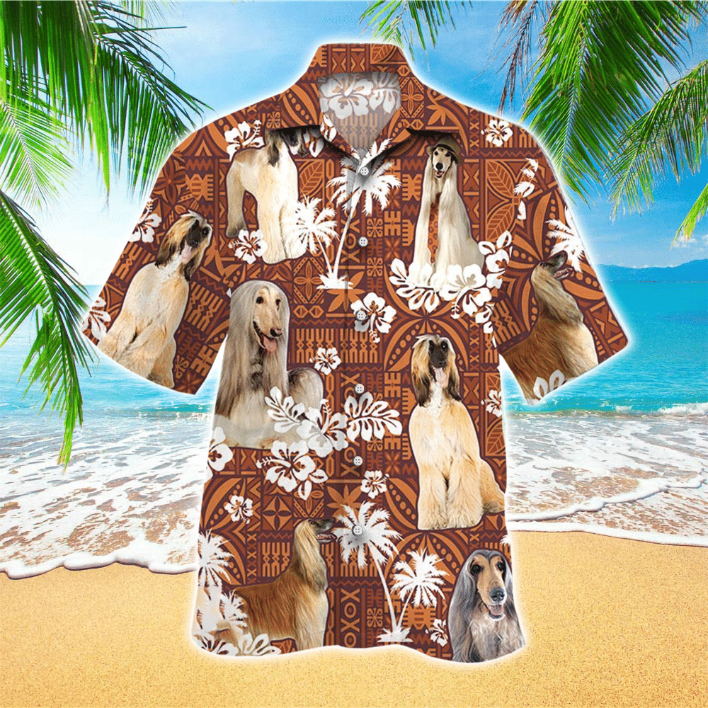 Afghan Hound Hawaiian Shirt Perfect Basset Hound Clothing Shirt for Men and Women