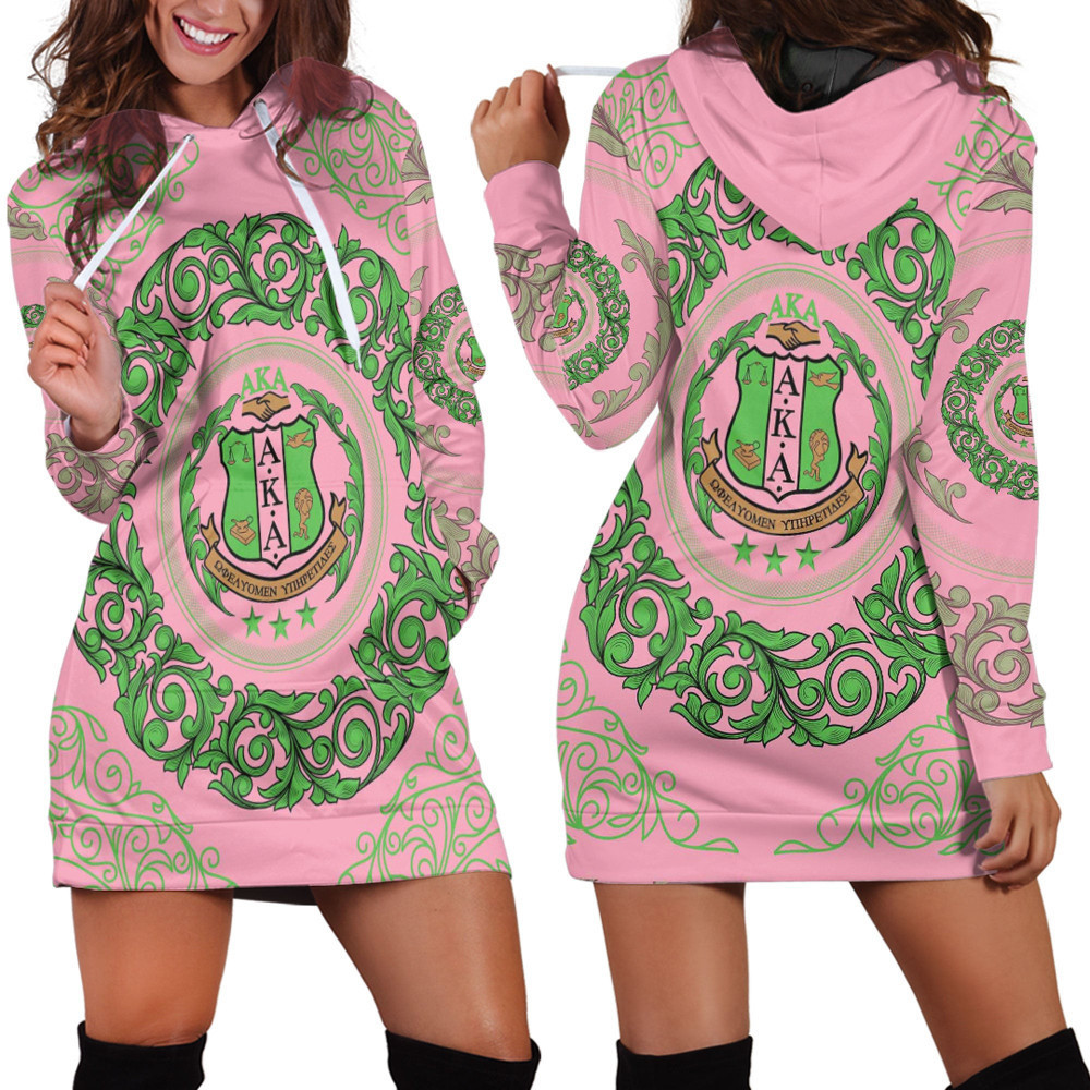 Africa Zone Clothing AKA Sorority Hoodie Dress For Women