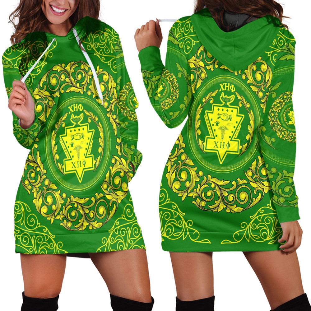 Africa Zone Clothing Chi Eta Phi Sorority Hoodie Dress For Women