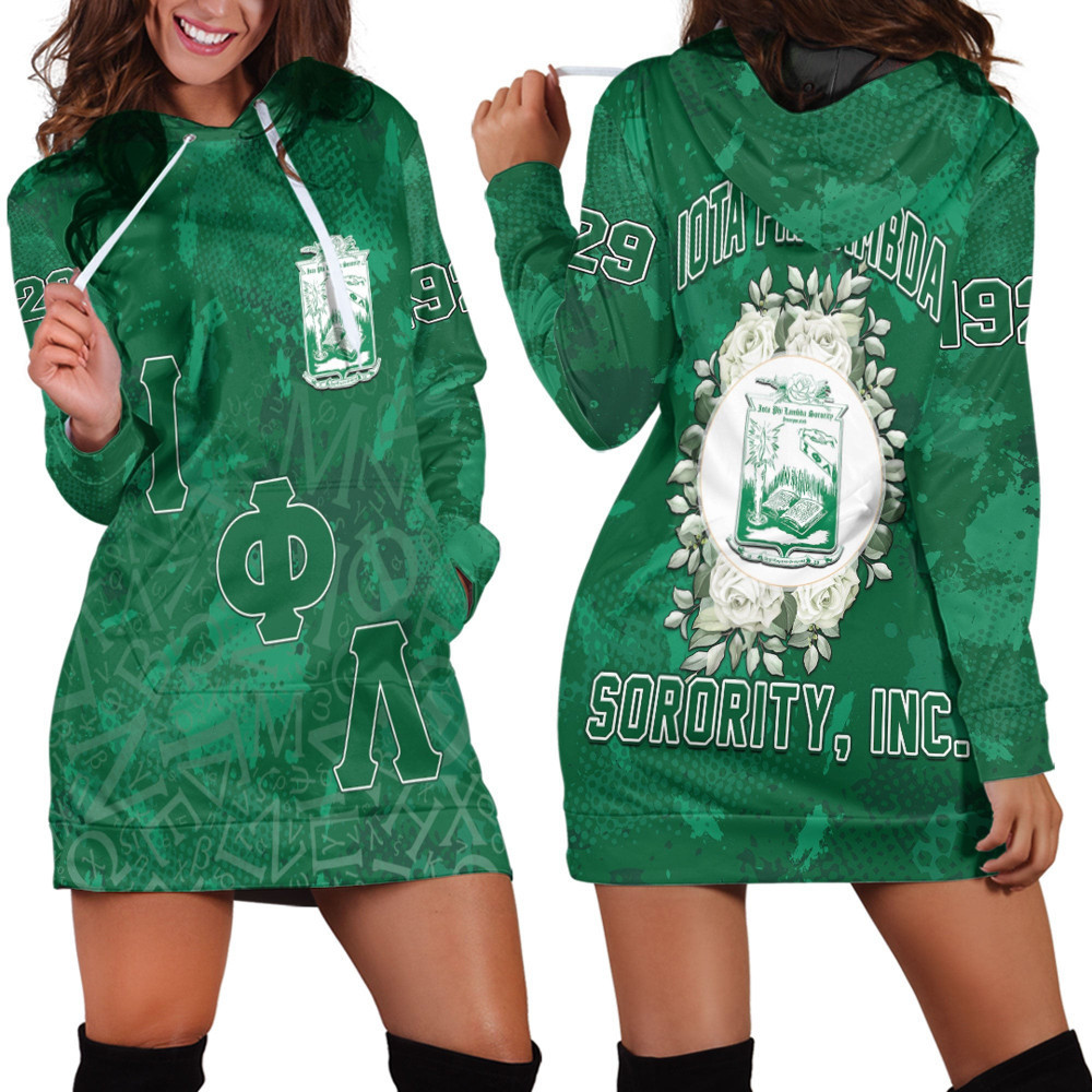 Africa Zone Clothing  Iota Phi Lambda Sport Style Hoodie Dress For Women