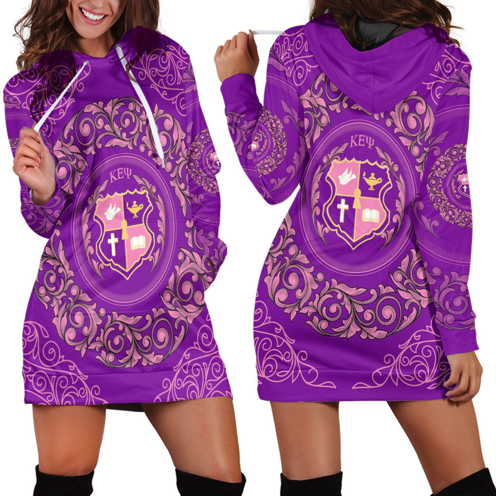 Africa Zone Clothing KEY Fraternity Sorority Hoodie Dress For Women