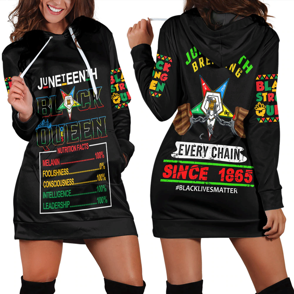 Africa Zone Clothing Order Of the Eastern Star Nutrition Facts Juneteenth Hoodie Dress For Women