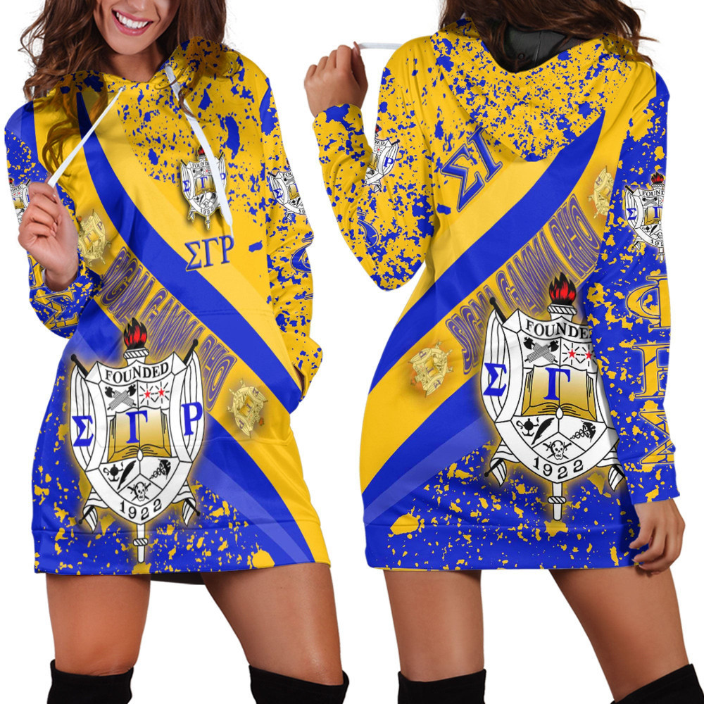 Africa Zone Clothing Sigma Gamma Rho Special Hoodie Dress For Women